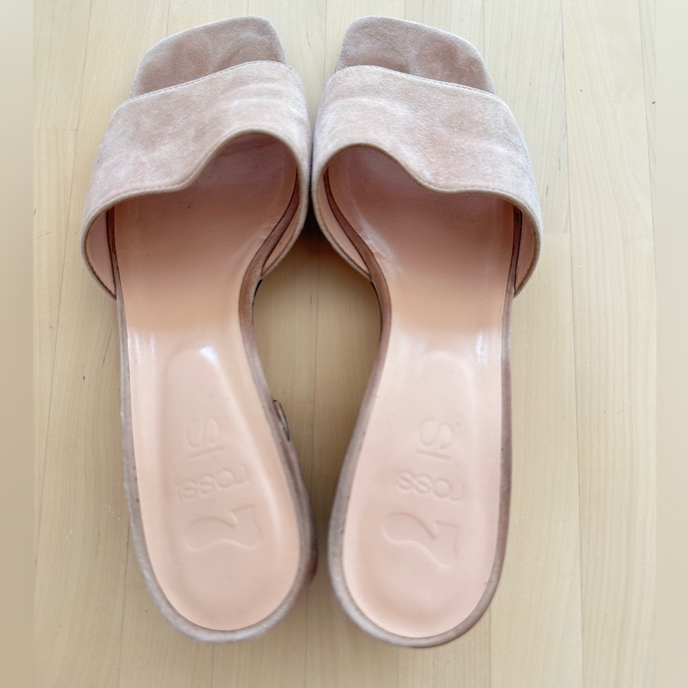 Authentic Si Rossi square-toed sandals